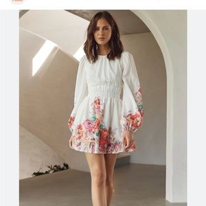Runway Scout white floral dress